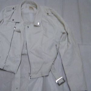 White Ashely leather jacket